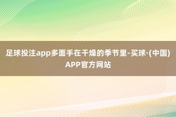 足球投注app多面手在干燥的季节里-买球·(中国)APP官方网站