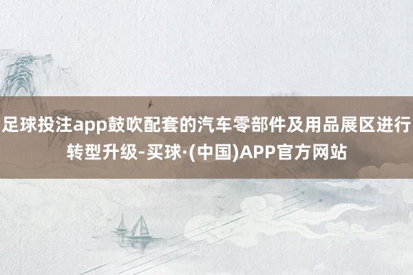 足球投注app鼓吹配套的汽车零部件及用品展区进行转型升级-买球·(中国)APP官方网站