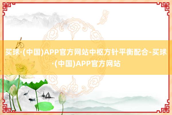 买球·(中国)APP官方网站　　中枢方针平衡配合-买球·(中国)APP官方网站