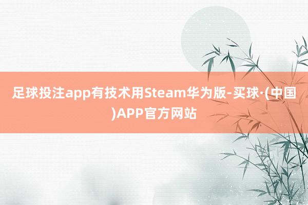 足球投注app有技术用Steam华为版-买球·(中国)APP官方网站