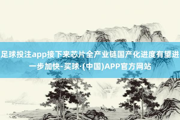足球投注app接下来芯片全产业链国产化进度有望进一步加快-买球·(中国)APP官方网站