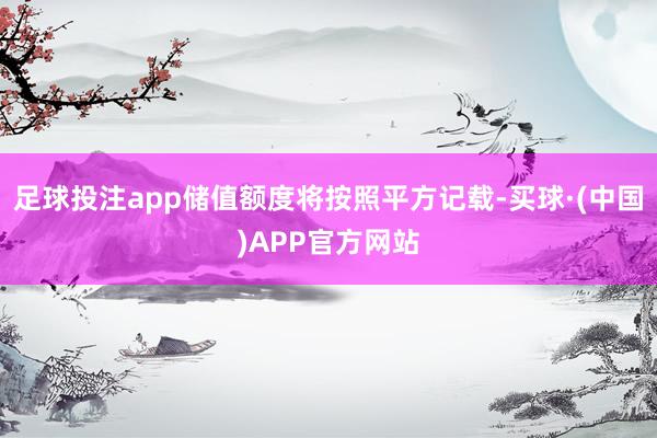 足球投注app储值额度将按照平方记载-买球·(中国)APP官方网站