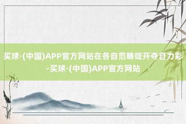 买球·(中国)APP官方网站在各自范畴绽开夺目力彩-买球·(中国)APP官方网站