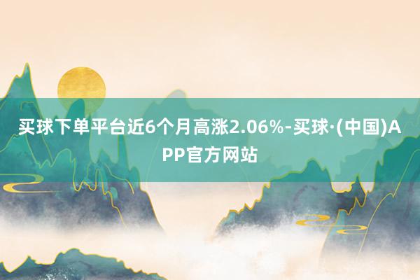 买球下单平台近6个月高涨2.06%-买球·(中国)APP官方网站