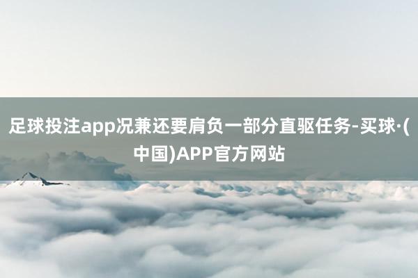 足球投注app况兼还要肩负一部分直驱任务-买球·(中国)APP官方网站