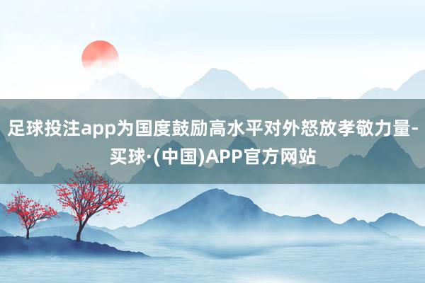 足球投注app为国度鼓励高水平对外怒放孝敬力量-买球·(中国)APP官方网站