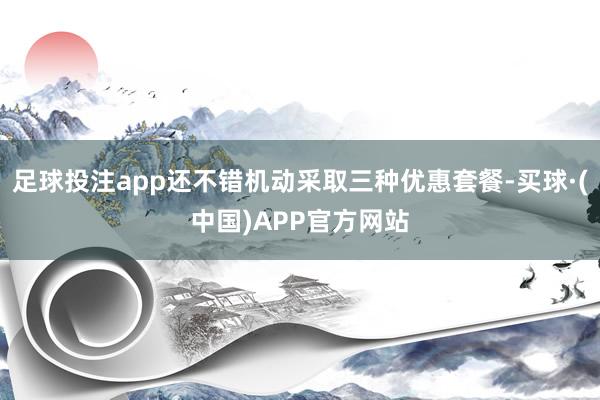 足球投注app还不错机动采取三种优惠套餐-买球·(中国)APP官方网站