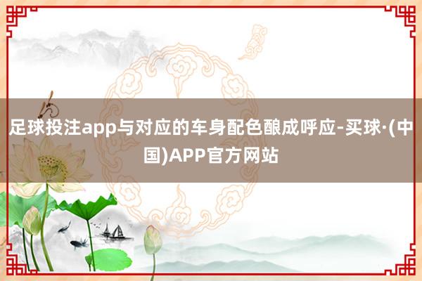 足球投注app与对应的车身配色酿成呼应-买球·(中国)APP官方网站