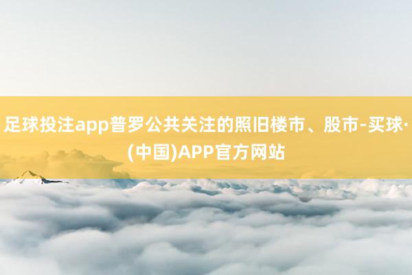 足球投注app普罗公共关注的照旧楼市、股市-买球·(中国)APP官方网站