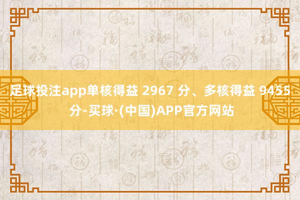 足球投注app单核得益 2967 分、多核得益 9455 分-买球·(中国)APP官方网站
